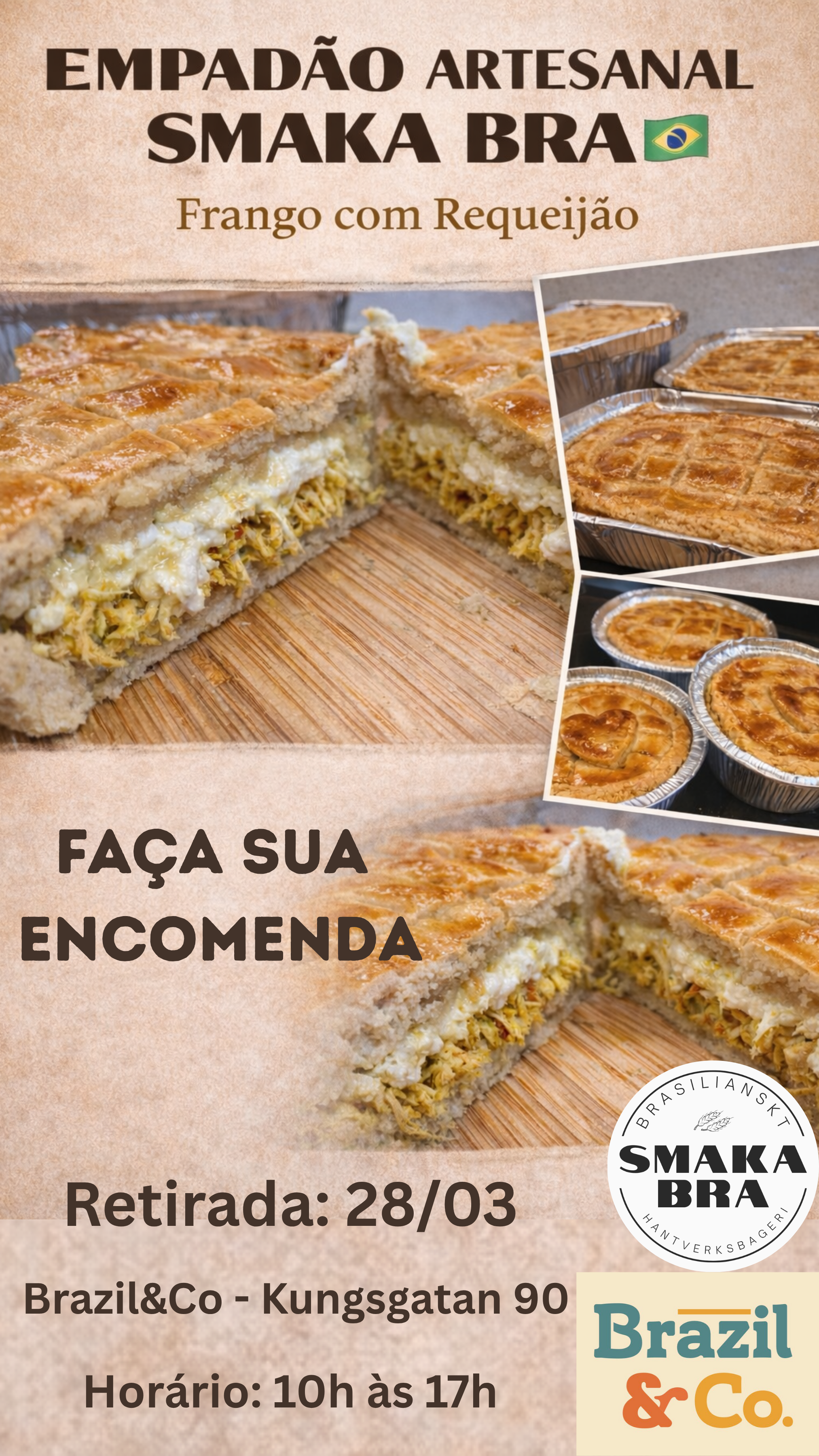 EMPADÃO  Frango com Requeijão - Venda ONLINE ENCERRADA